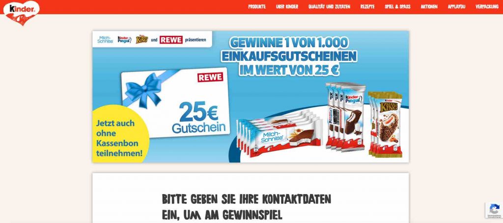 FERRERO Kühlsnacks Gewinnspiel ichwilltesten de