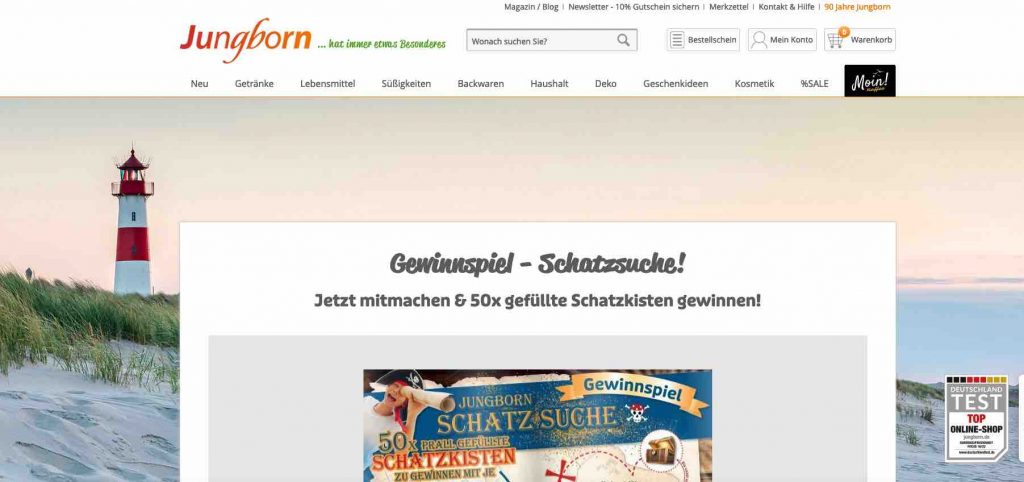 Jungborn Schatzkisten Gewinnspiel Ichwilltesten De