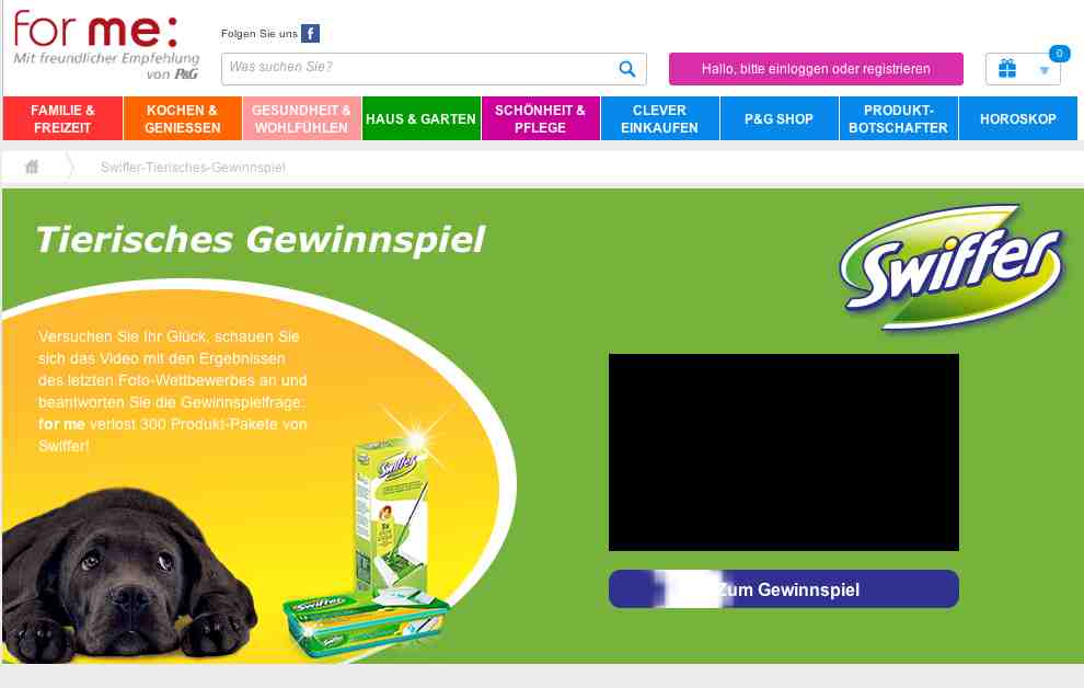 forme swiffer gewinnspiel