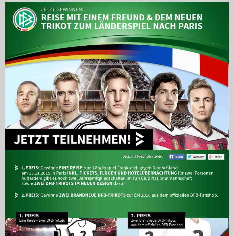 dfb gewinnspiel