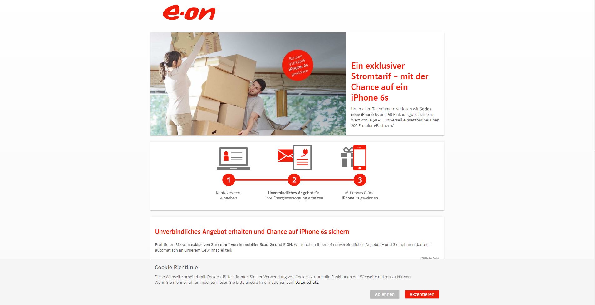 eon Gewinnspiel iPhone 6s Technik Gewinnspiel