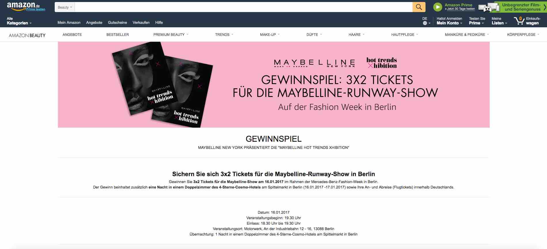 amazon gewinnspiel