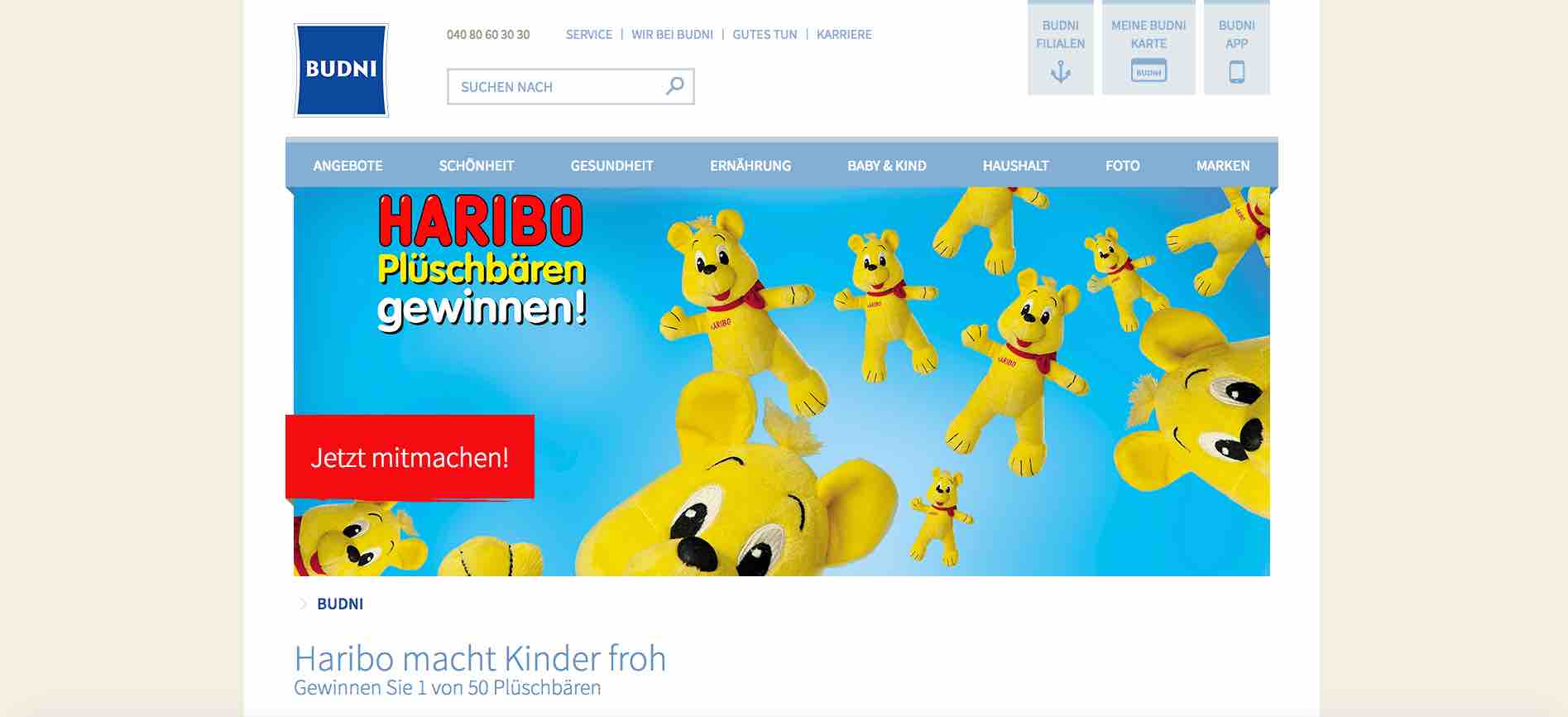 haribo plüschbär gewinnen