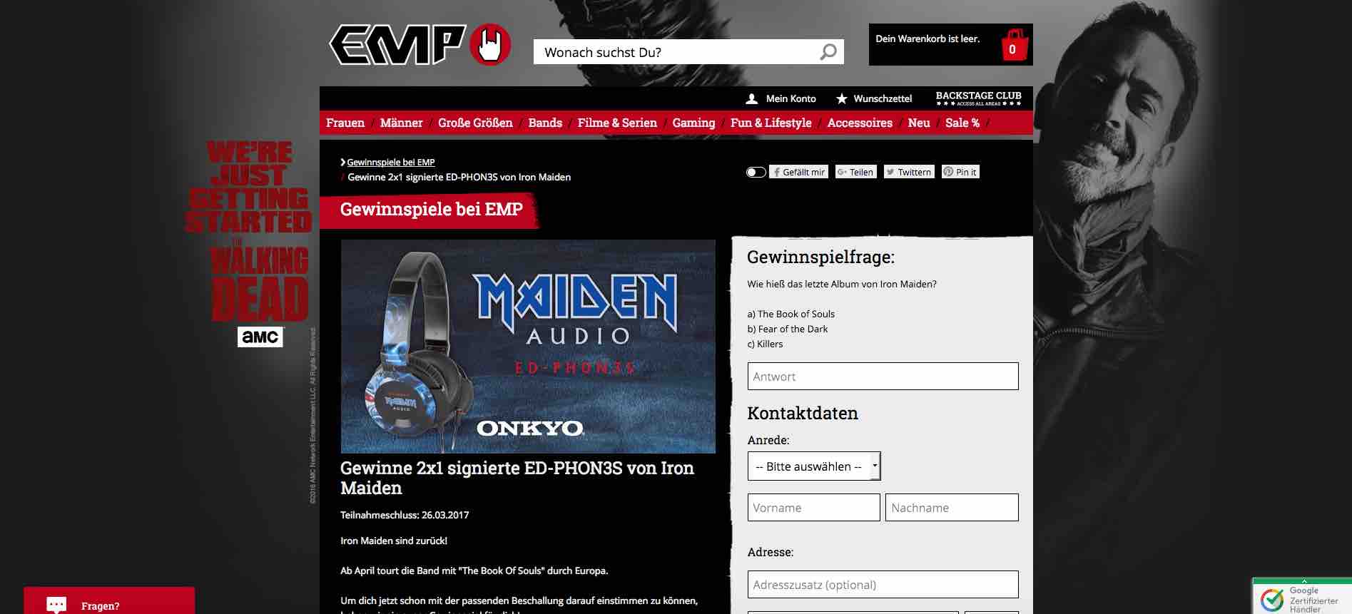 onkyo kopfhörer iron maiden