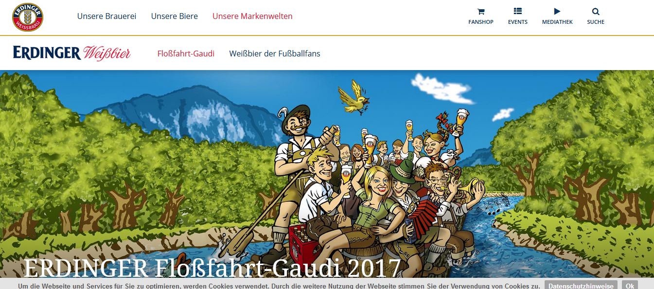 erdinger flossfahrt gaudi