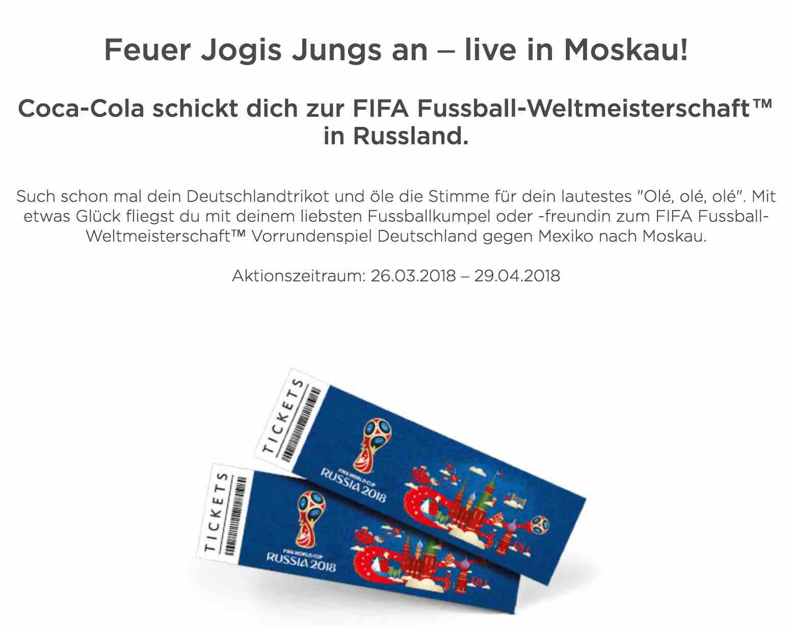 Coca Cola Gewinnspiel