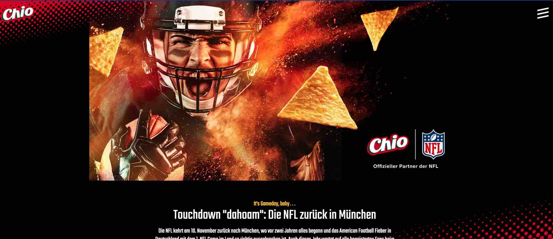 chio NFL Ticket Gewinnspiel