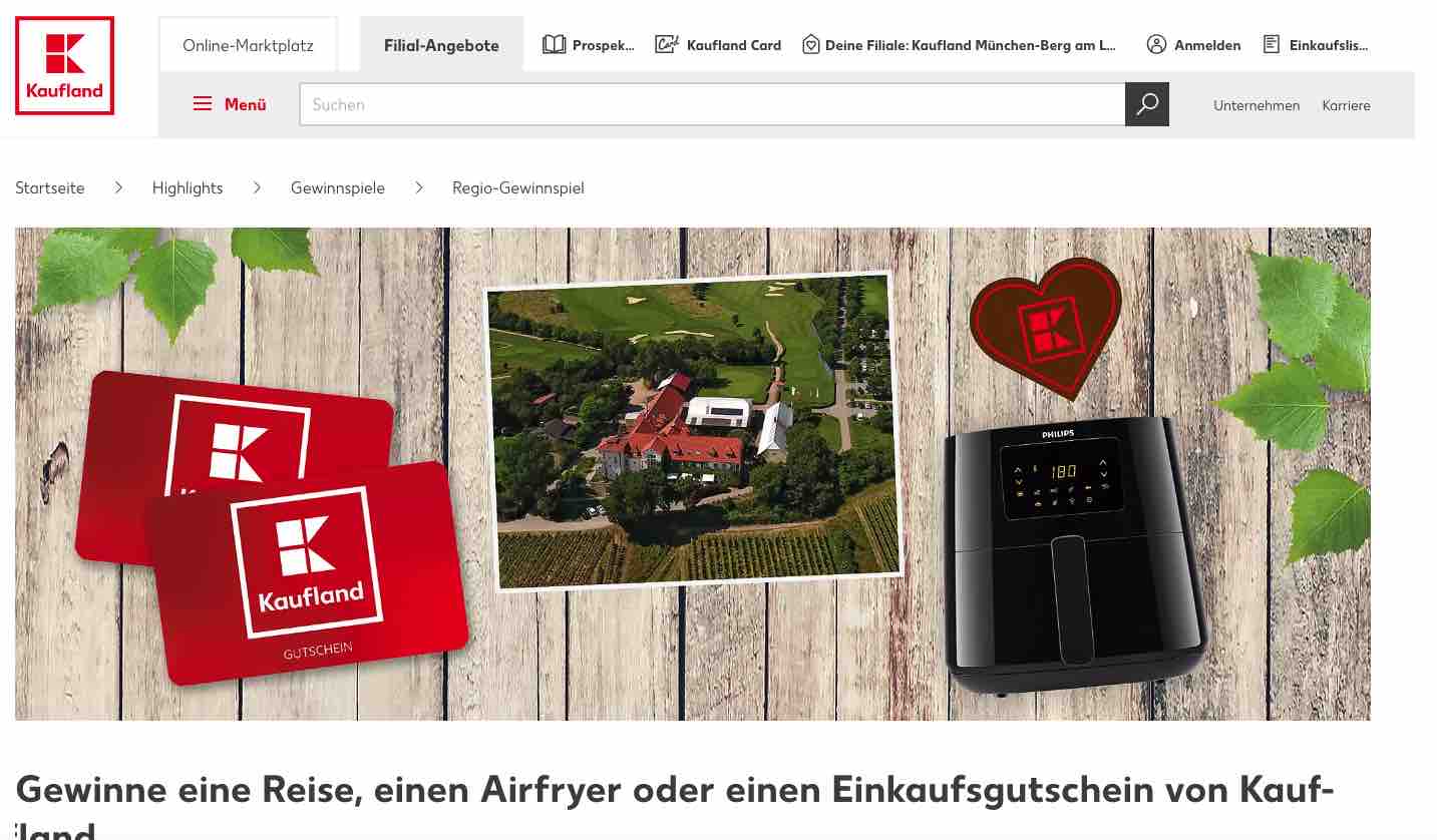 kaufland airfryer gewinnspiel