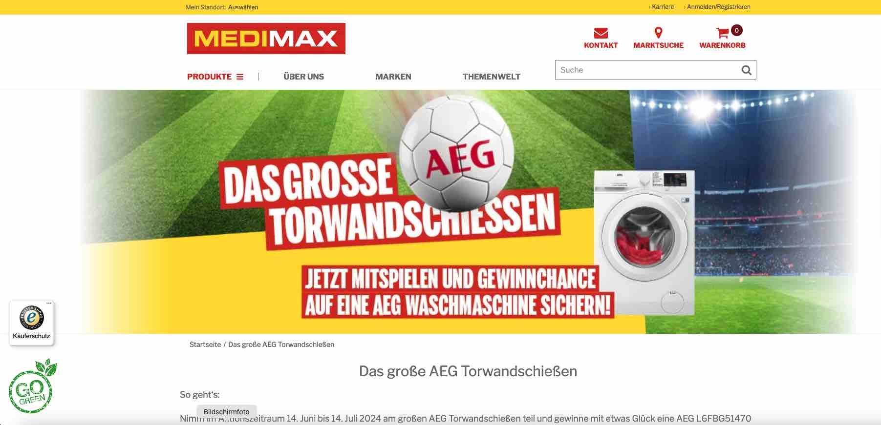 medimax torwandschiessen gewinnspiel