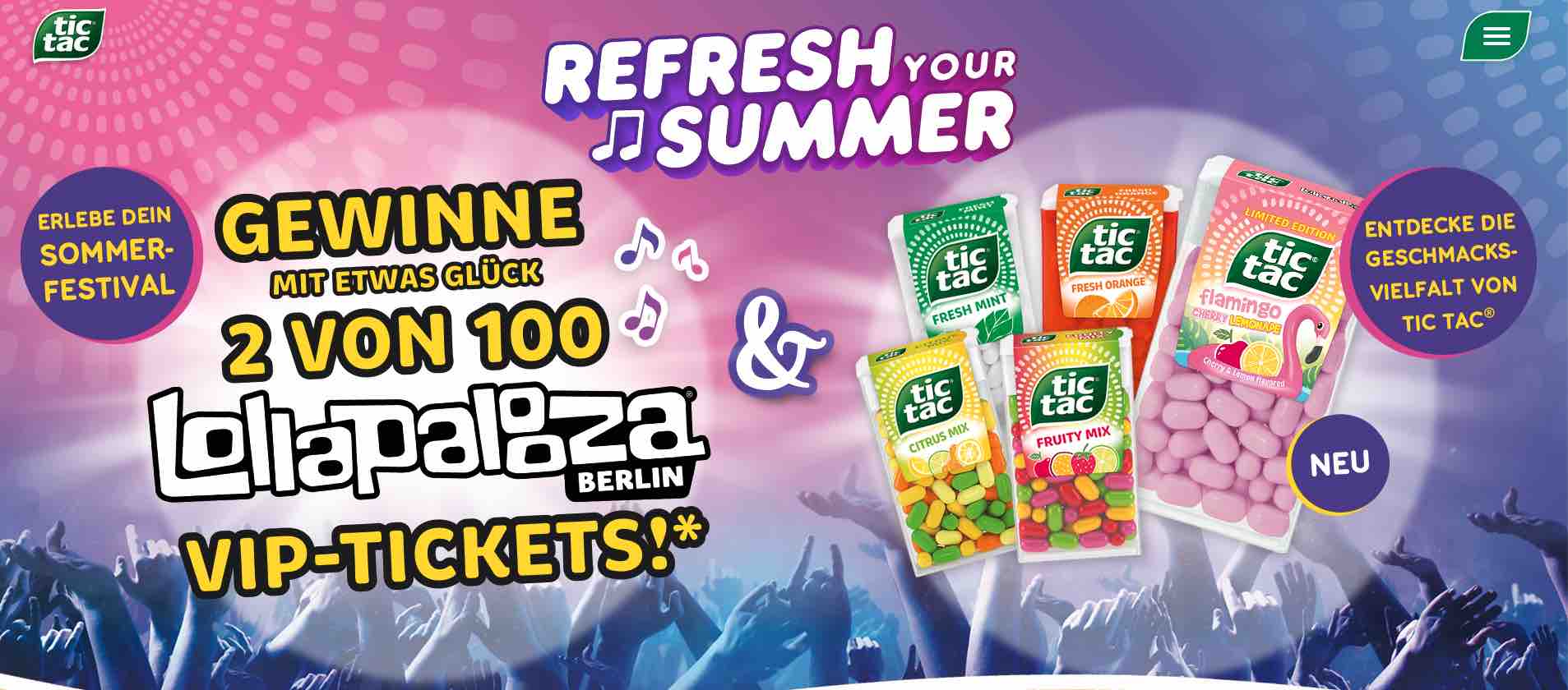 tic tac refresh your summer gewinnspiel