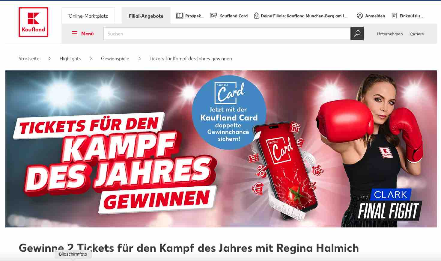 kaufland final fight gewinnspiel