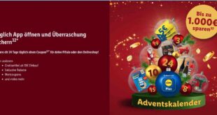 LIDL PLUS App Adventskalender